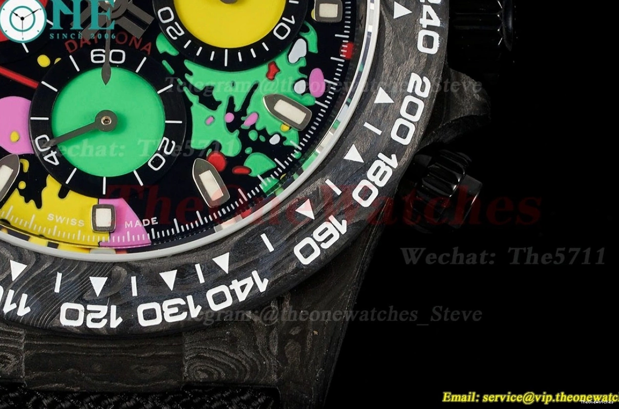 NY Carbon Colorful Dial DD4130 Daytona O 40mm N6F Diw 0130